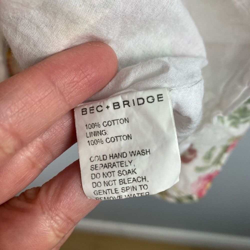 BEC & BRIDGE LE FOLLIES MINI FLORAL PRINT COTTON DRESS - Picture 12 of 14